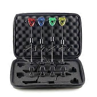 High Sensitive Fishing Swingers Set LED Illuminated Fishing Bite Indicator Fishing Tackle in Zipped Case Signal Receiver Alarm