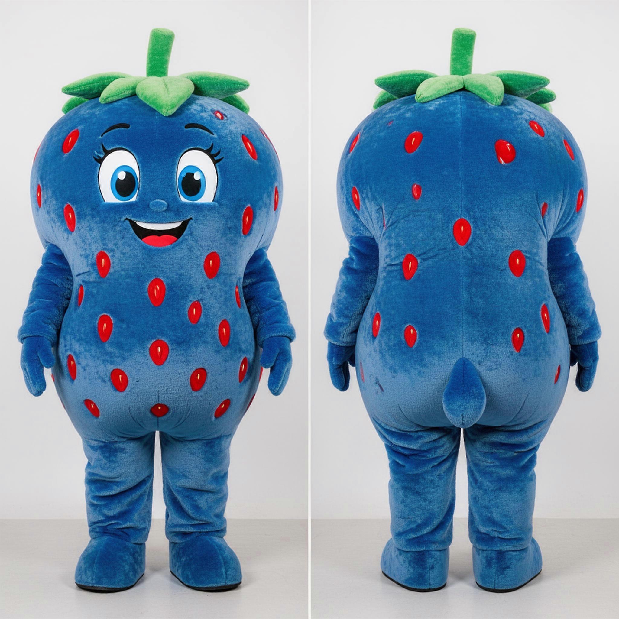 MASTICOT Crimson Plush Strawberry Mascot