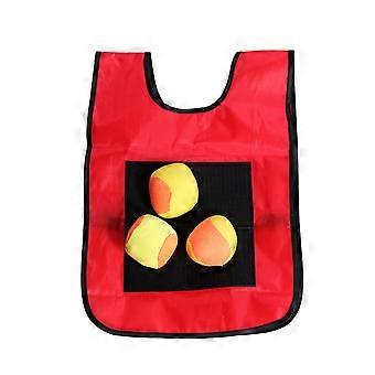 Sticky Ball Vest for Kids 2Pcs Red Children Adhesive Jersey Ball Playwear