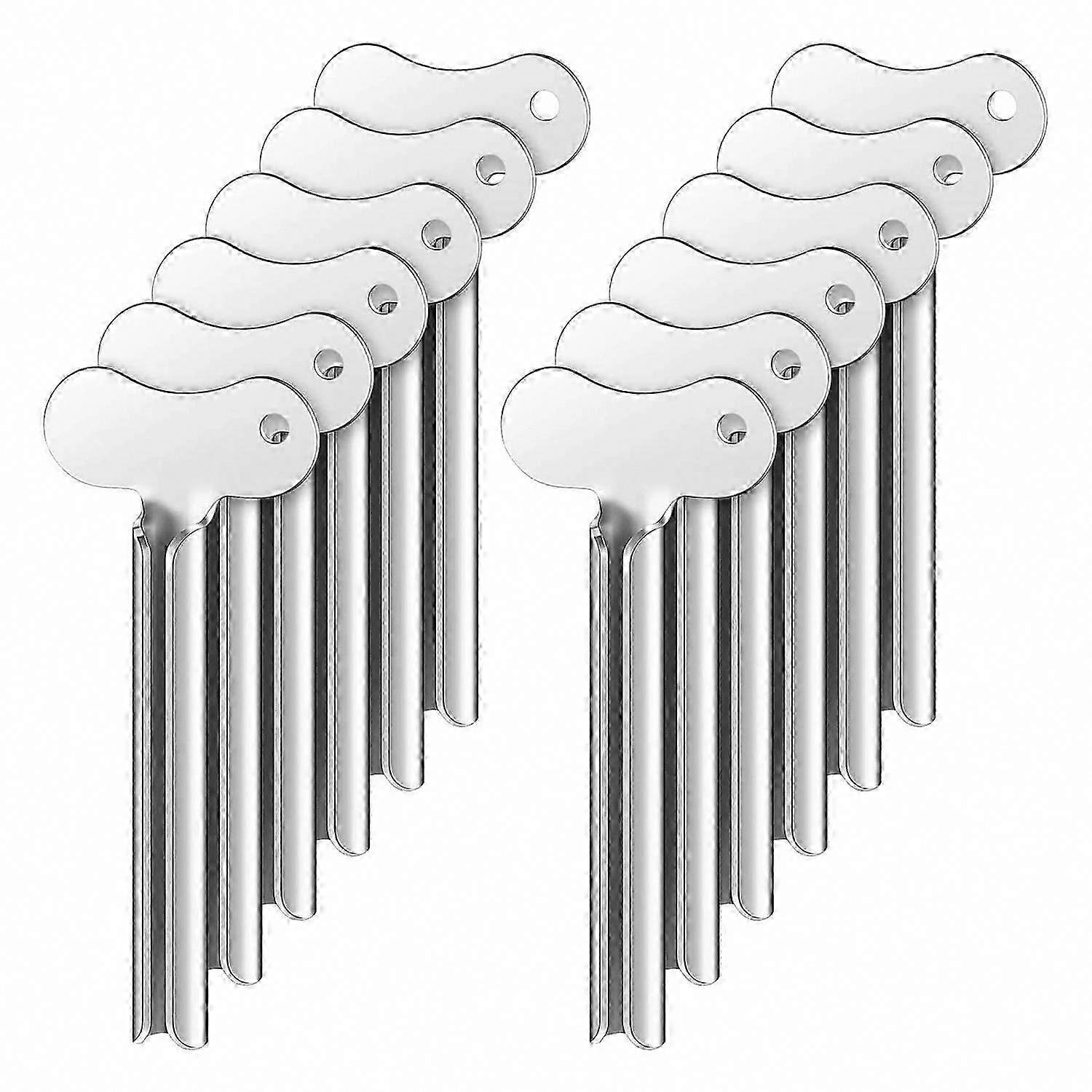 Completely Empty Toothpaste & Paint Tubes | 12-Pack Metal Tube Squeezer Rollers