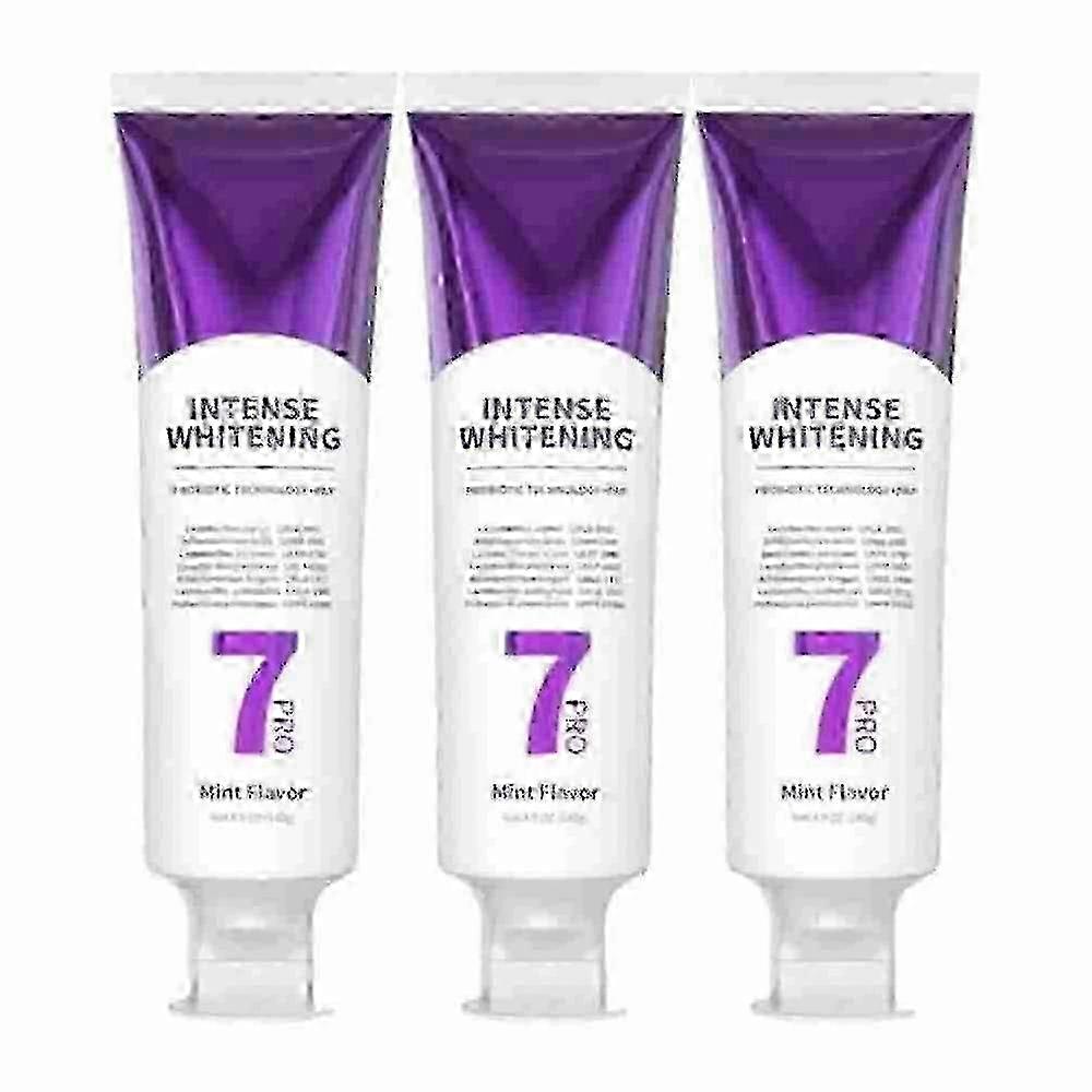 7-Pro Intensive Toothpaste, 3x Whitening Toothpaste with Probiotics rix