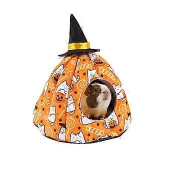 Cozy Warm Semi-Closed Guinea Pig Retreat For Winter And Halloween