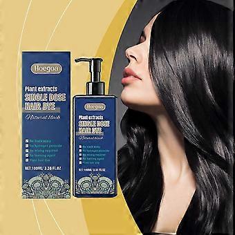 Hoegoa Hair Shampoo Herbal Essence Hair Care with Plant Extracts for DIY Long-Lasting Color, Healthy Natural Black