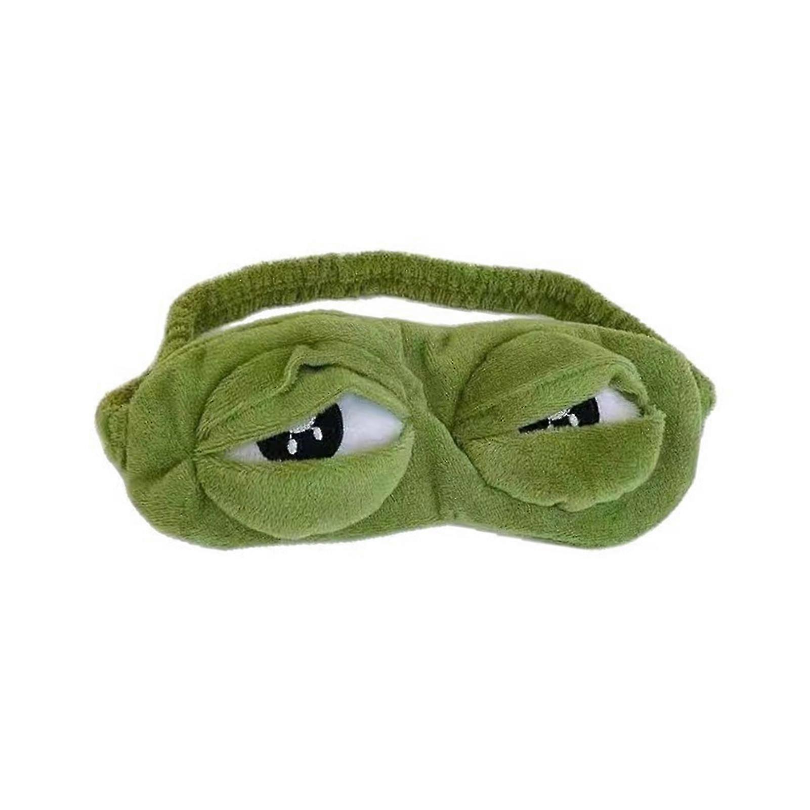 Soft Plush Frog Blindfold Foldable