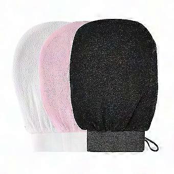 3 Pack Exfoliating Moroccan Body Scrub Gloves for Shower Spa & Hammam