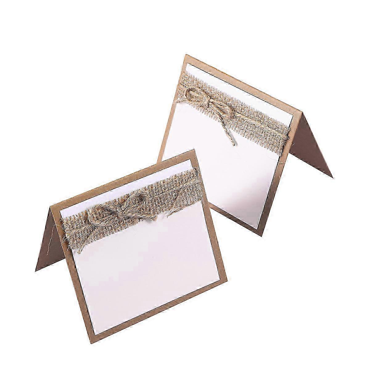 Rustic Wedding Table Place Cards for Guest Name with 10Pcs Pack