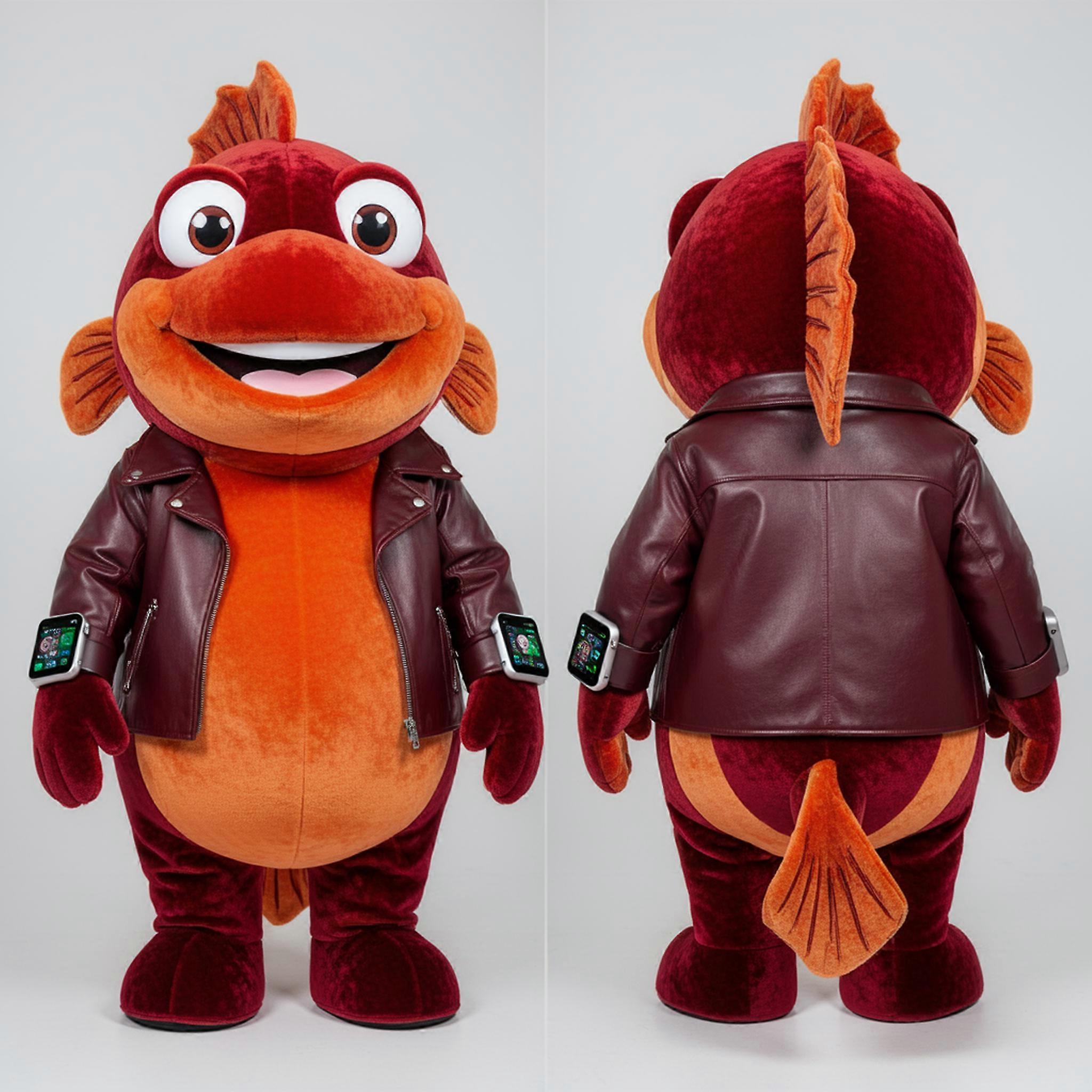 MASTICOT Crimson Velvety Cod Mascot