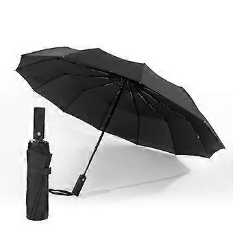 Compact Travel Umbrella Automatic Windproof for Two Persons DualPurpose Protection Lightweight Foldable