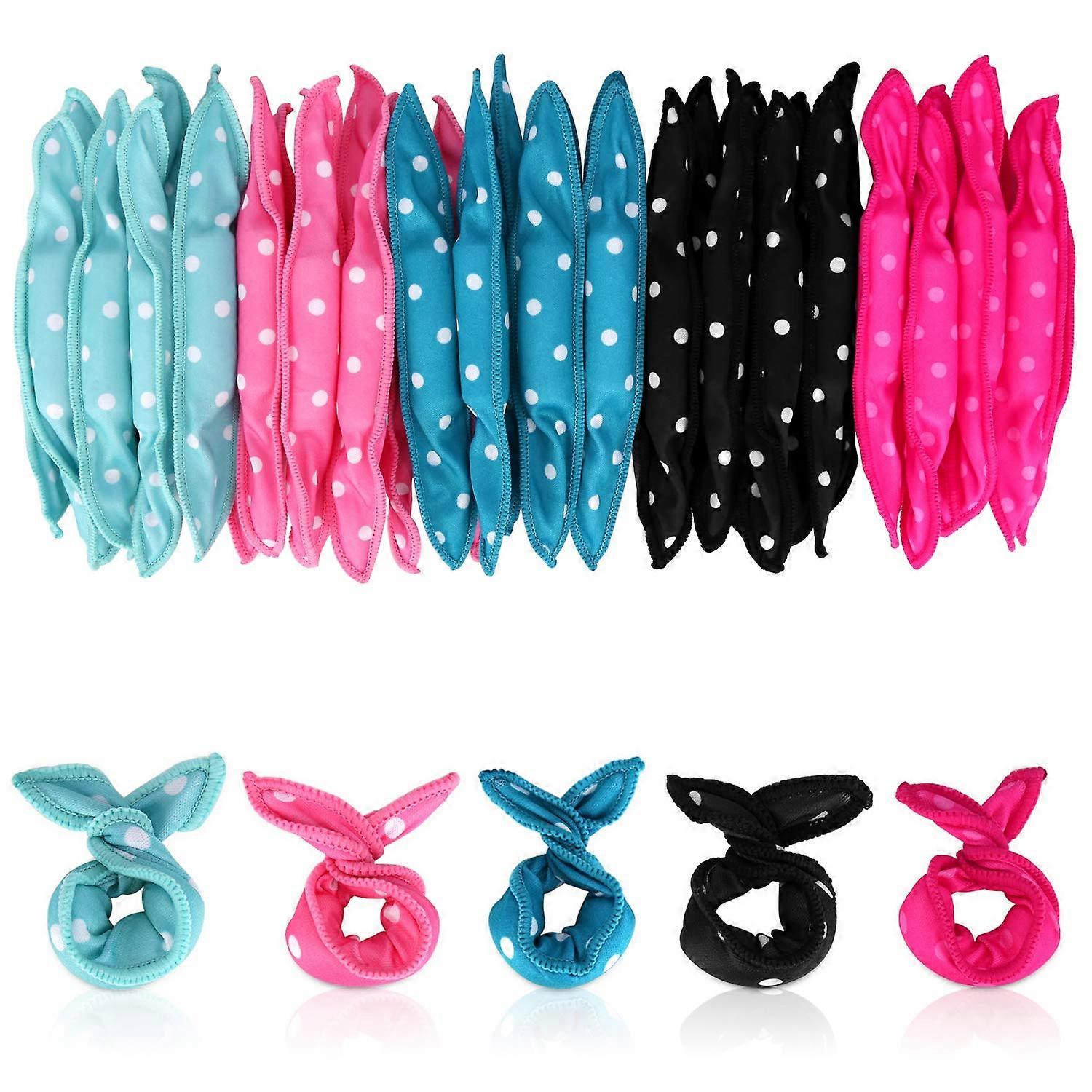 Satin Sponge Rollers Lightweight Heatless Curls