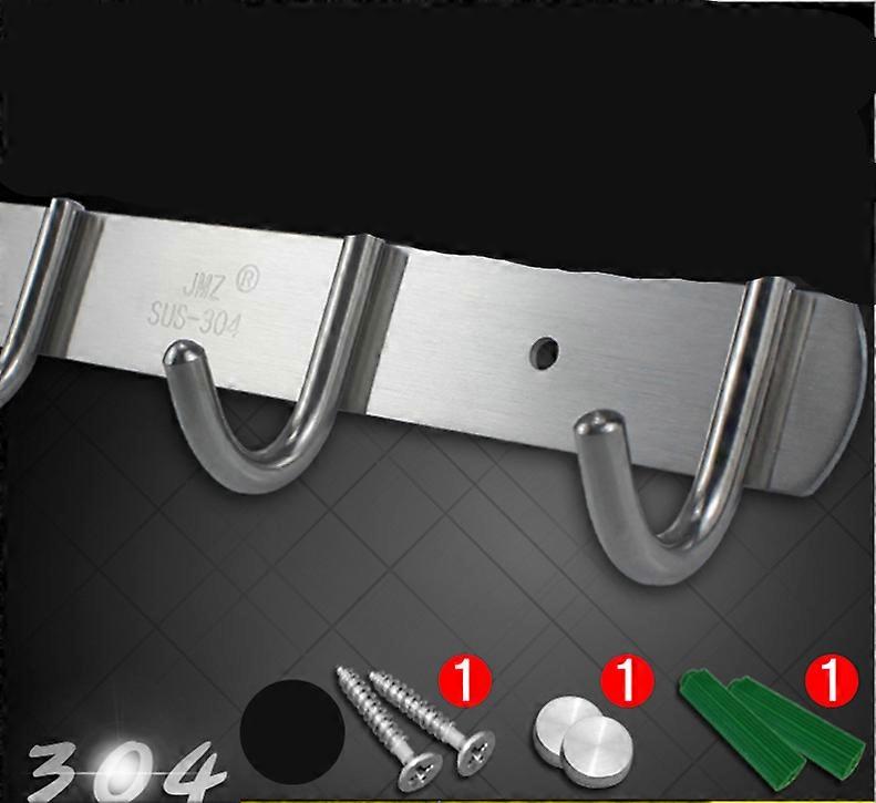 Rust-Resistant Wall-Mount Coat Hook Space-Saving Durable Stainless Steel