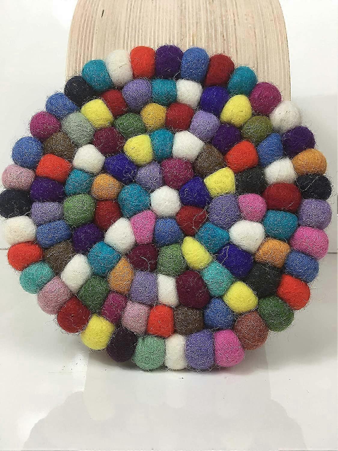 Round Wool Felt Drink Coasters