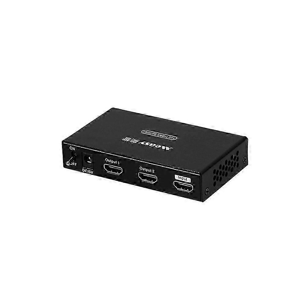 One Input Two Output Splitter Frequency Divider 4K 30HZ -Compatible Screen Divider Converter with Plug