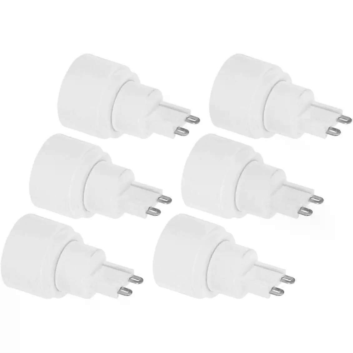 6pcs G9 to E14 Bulb Socket Adapter Lamp Socket Converter for Homes