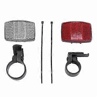 Bicycle Reflectors 1 Pair for Front & Rear Wheels, Handlebar & Saddle Mount