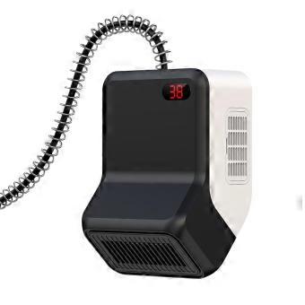 Beheizbare Hundehütte mit einstellbarem Thermostat, sichere Wandheizung für Haustiere, geeignet für den Einsatz im Freien im Winter.