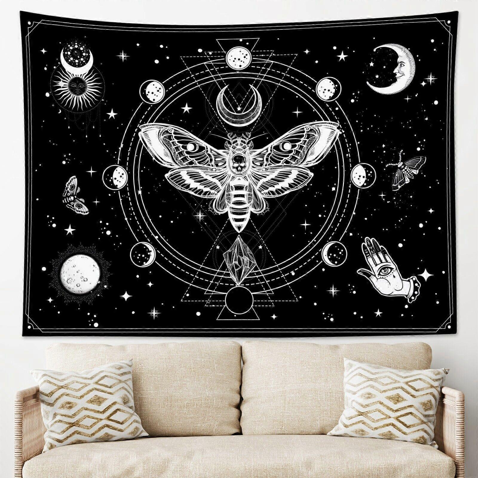 Tapestry Tarot Cards Moth Moon Sun