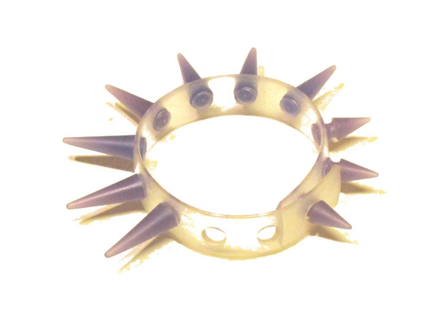Bracelet avec rivets en caoutchouc violet 