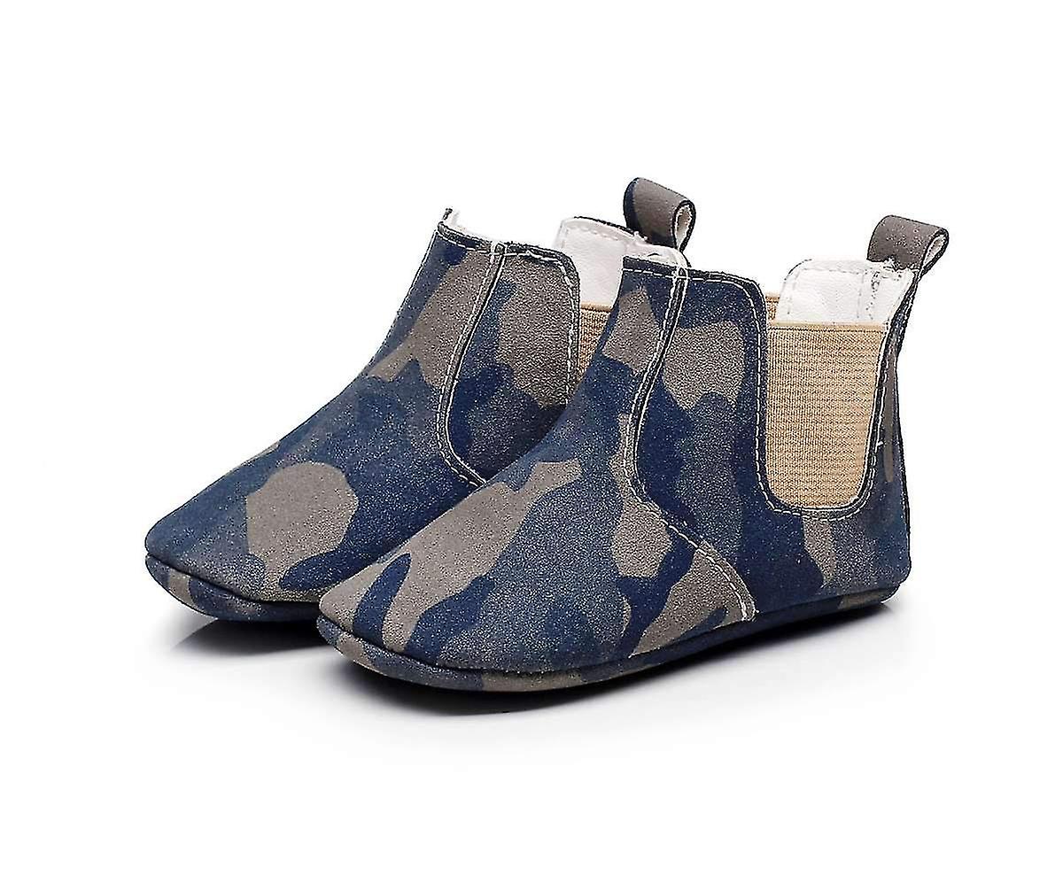 Baby läder stövlar, spädbarn steg första vandrare