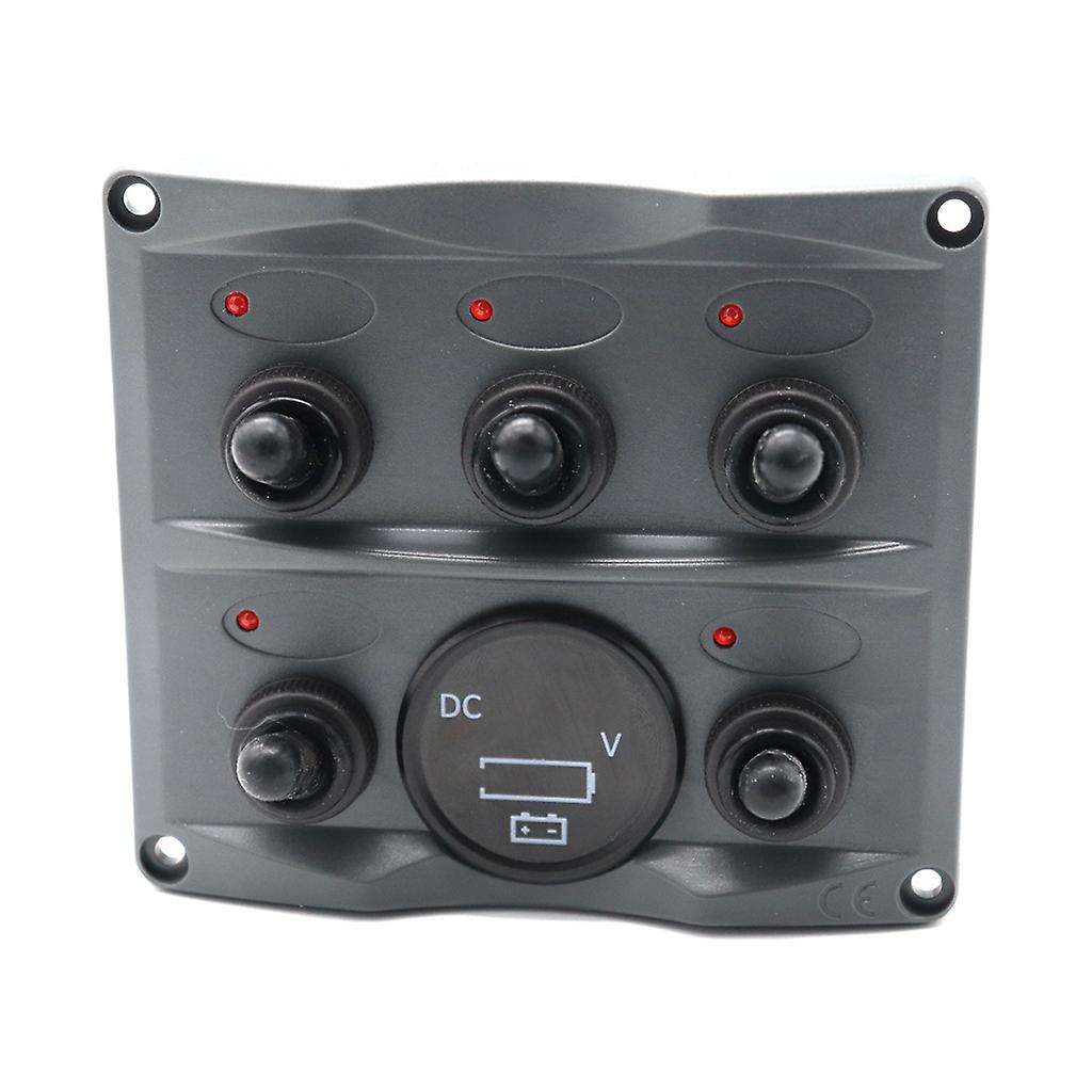 Langlebiges Wippschalterfeld mit 5-Knopf-Marineboot-Yacht-Voltmeter-Adaptern