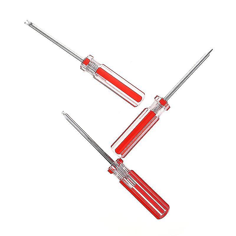 15X1.9cm Red Screwdrivers 3pcs Practical Home Screwdriver U-shape Screwdriver Device Remover Tool