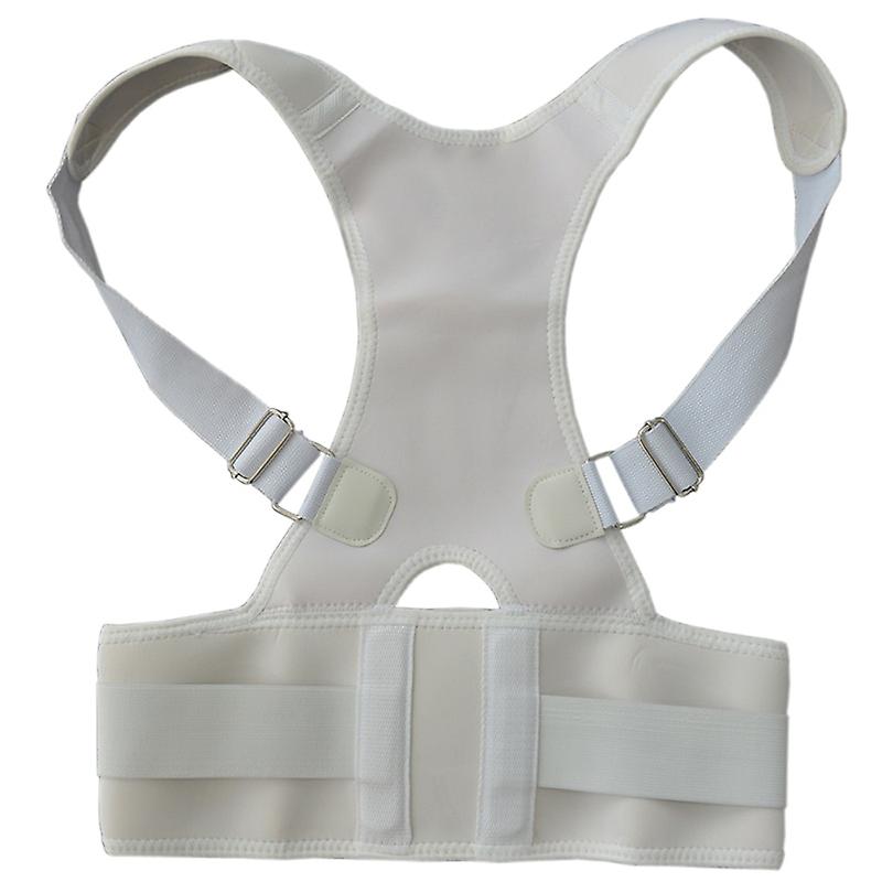 Back Posture Corrector Pain Relive Belt Adjustable Clavicle Spine Back Shoulder Lumbar Posture Correction-white