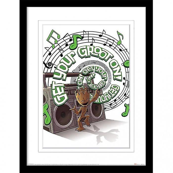 Guardians Of The Galaxy Get Your Groot On Framed Print