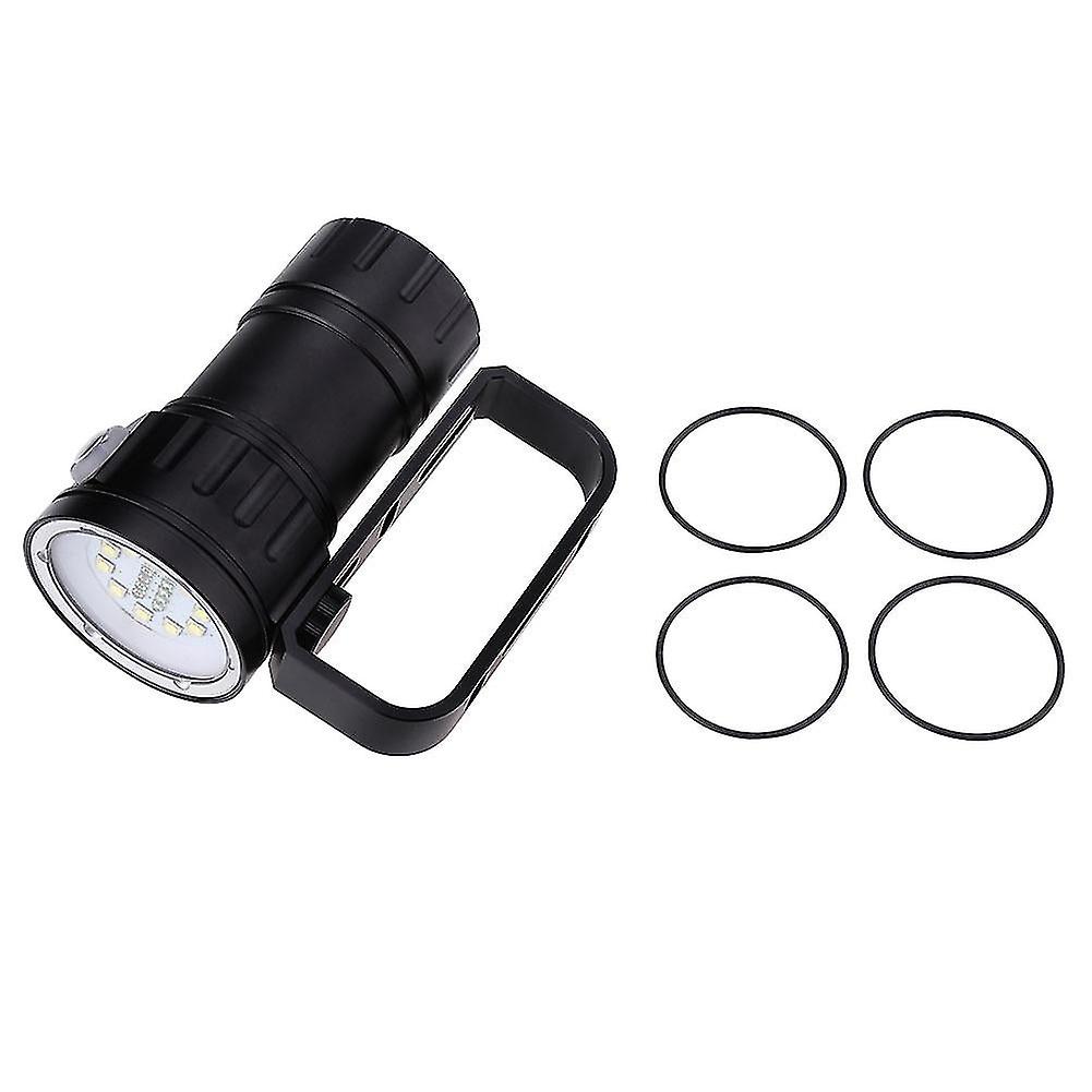 3.7V 12000lm Led Photography Scuba Diving 80m Flashlight Torch With Bracket Stand