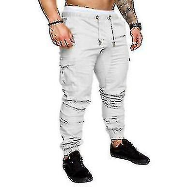 menns last elastisk midje joggere bukser