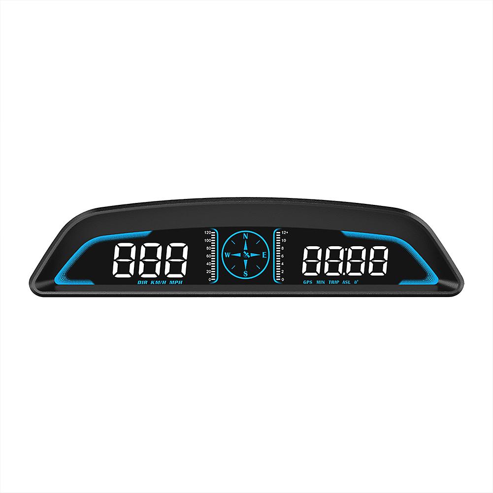 Digital Gps Hud Universal Head Up Display Speedometer With 5.5\" Led Display For Mph Direction Driving Distance Overspeed Alarm
