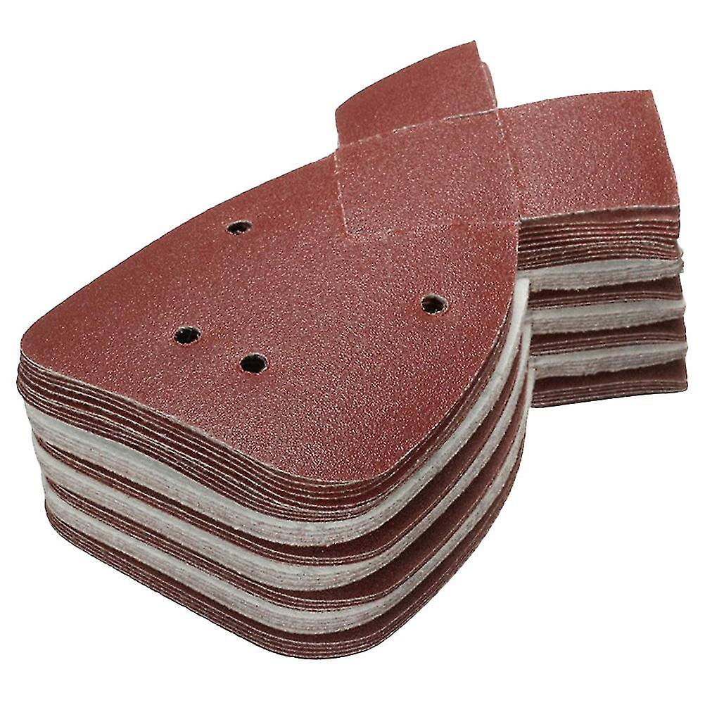 60pcs Grit Sandpaper Triangle Sander Paper Sandpaper For Metal