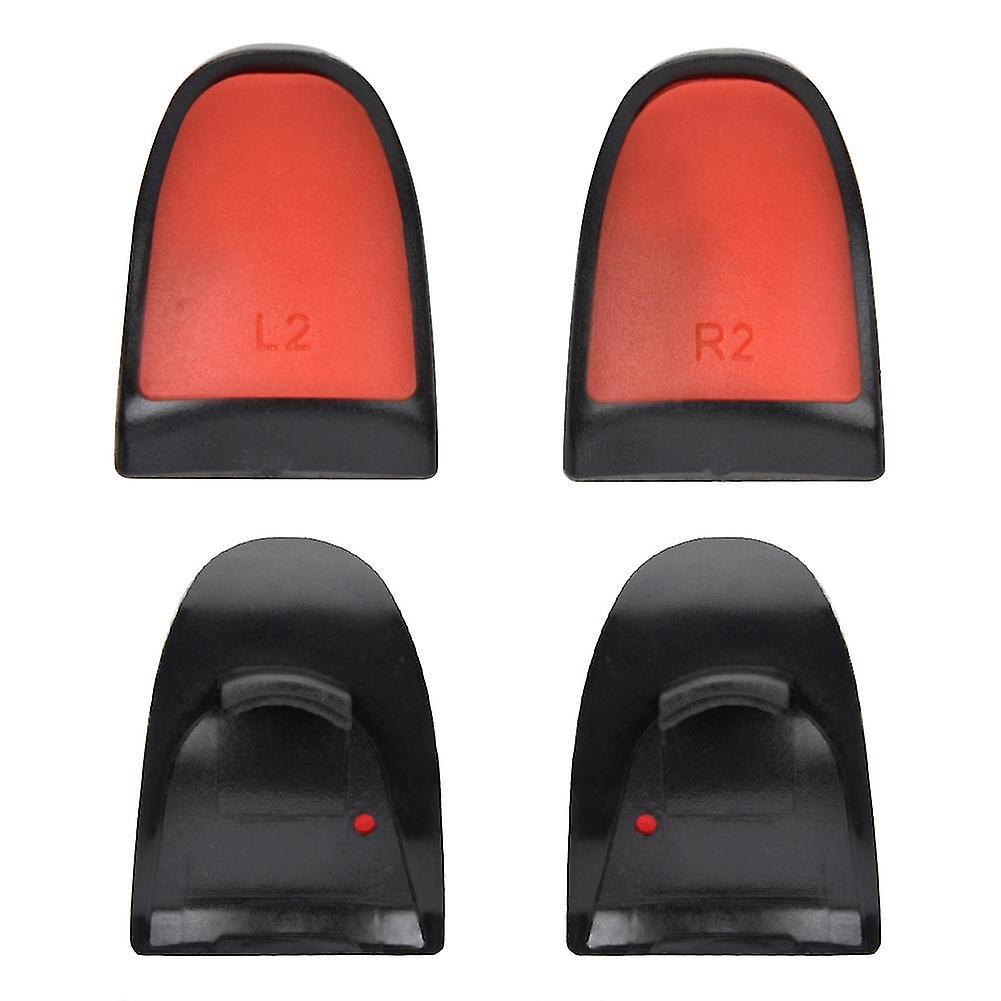 L2 R2 Extended Soft Touch Trigger Grips for PS4 Controller Red