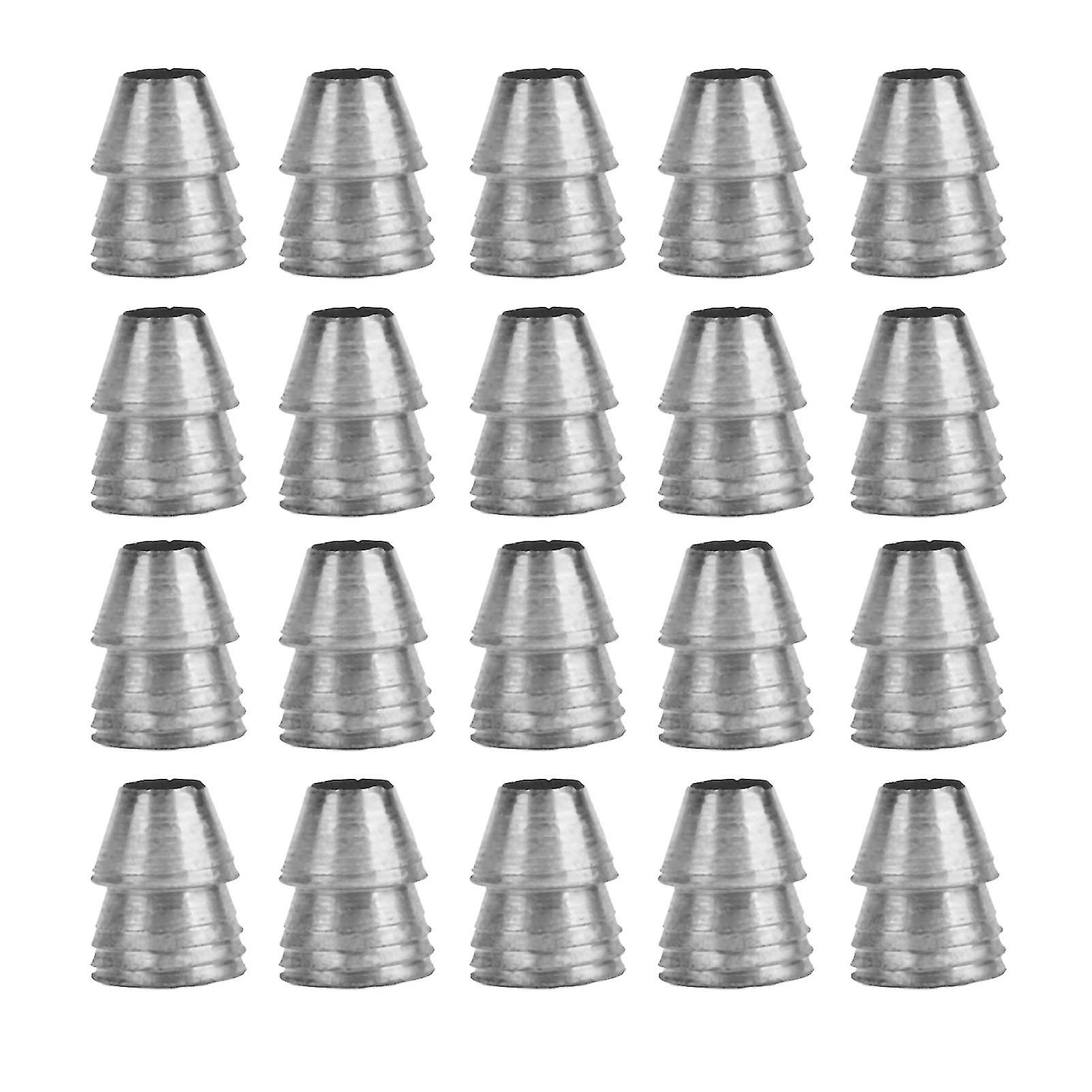 20pcs Safety Round Handle Wedges Steel Hammer Handle Splitting Wedge Set for Axe Claw Hammer Sledge Diameter 10mm / 0.39in