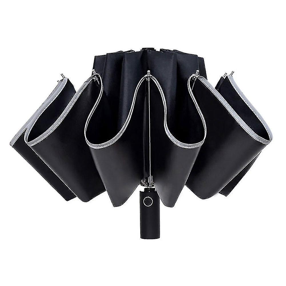 Automatic Reverse Folding Waterproof Windproof Sunproof Reflective Umbrella