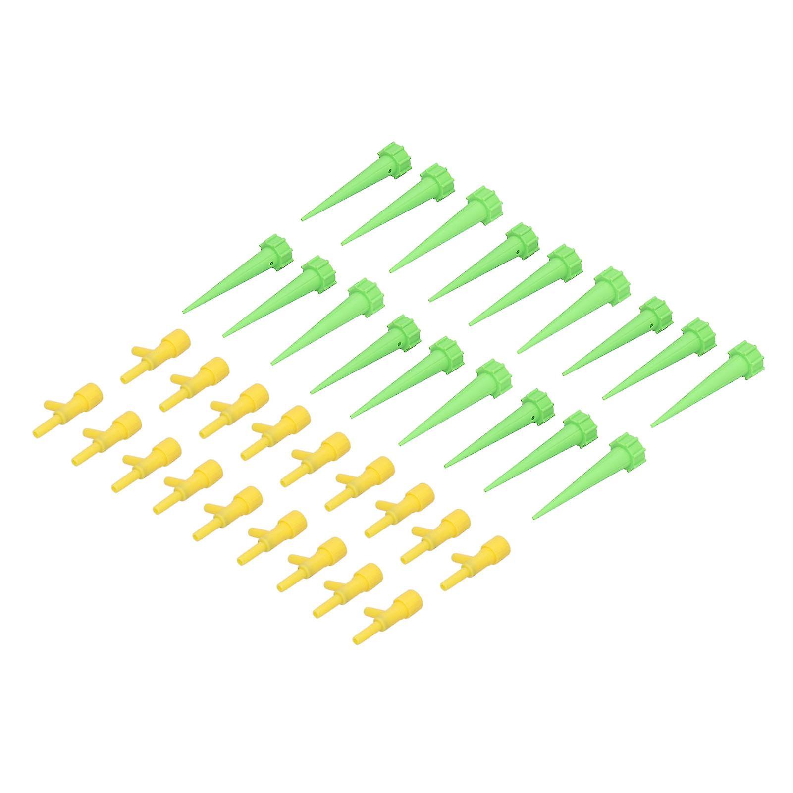 18PCS Self Watering Spikes Automatic Plant Watering Devices with Control Valve SwitchGreen