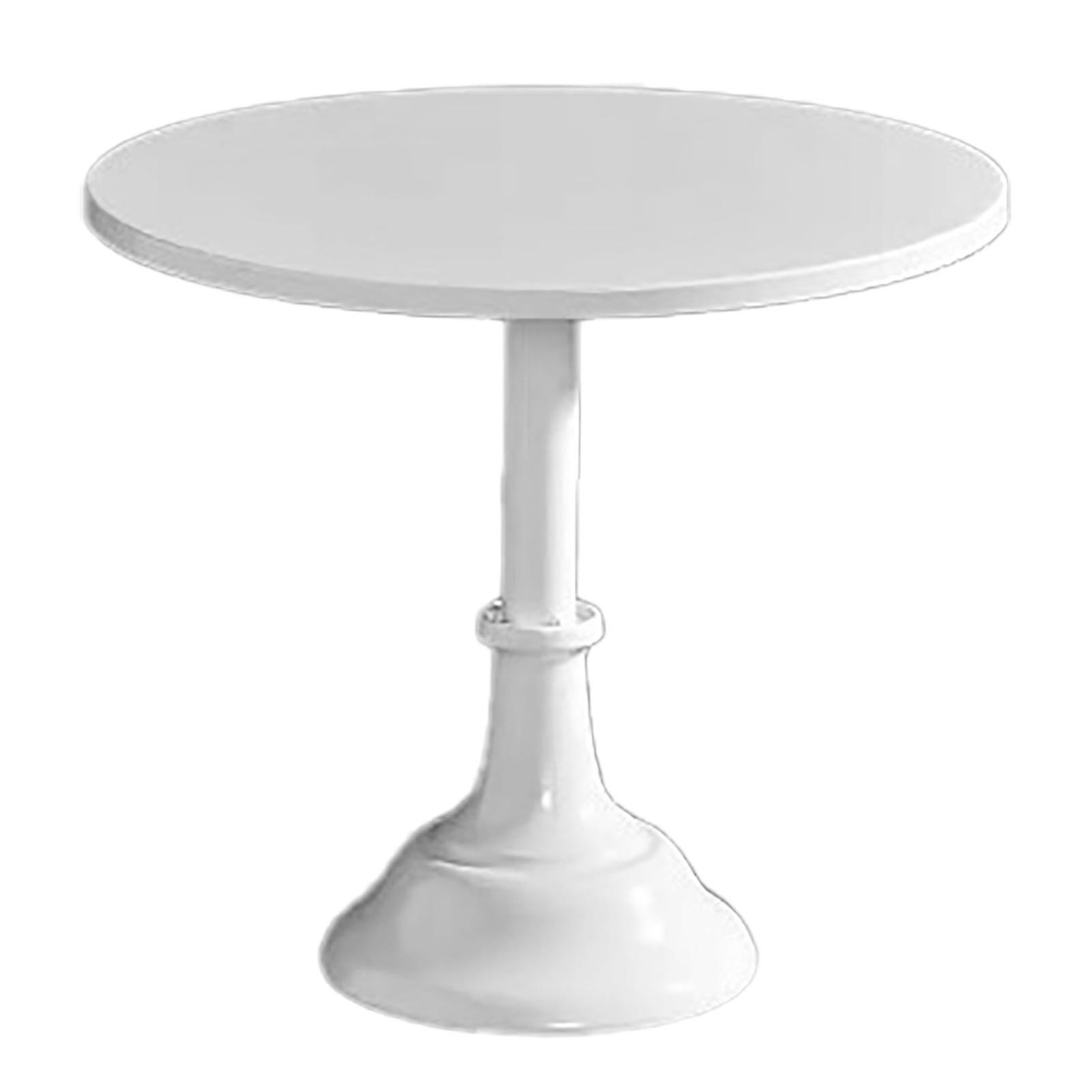 European Style Metal Non-Slip Round Cake Stand for Weddings, Parties and Birthdays, Large, White