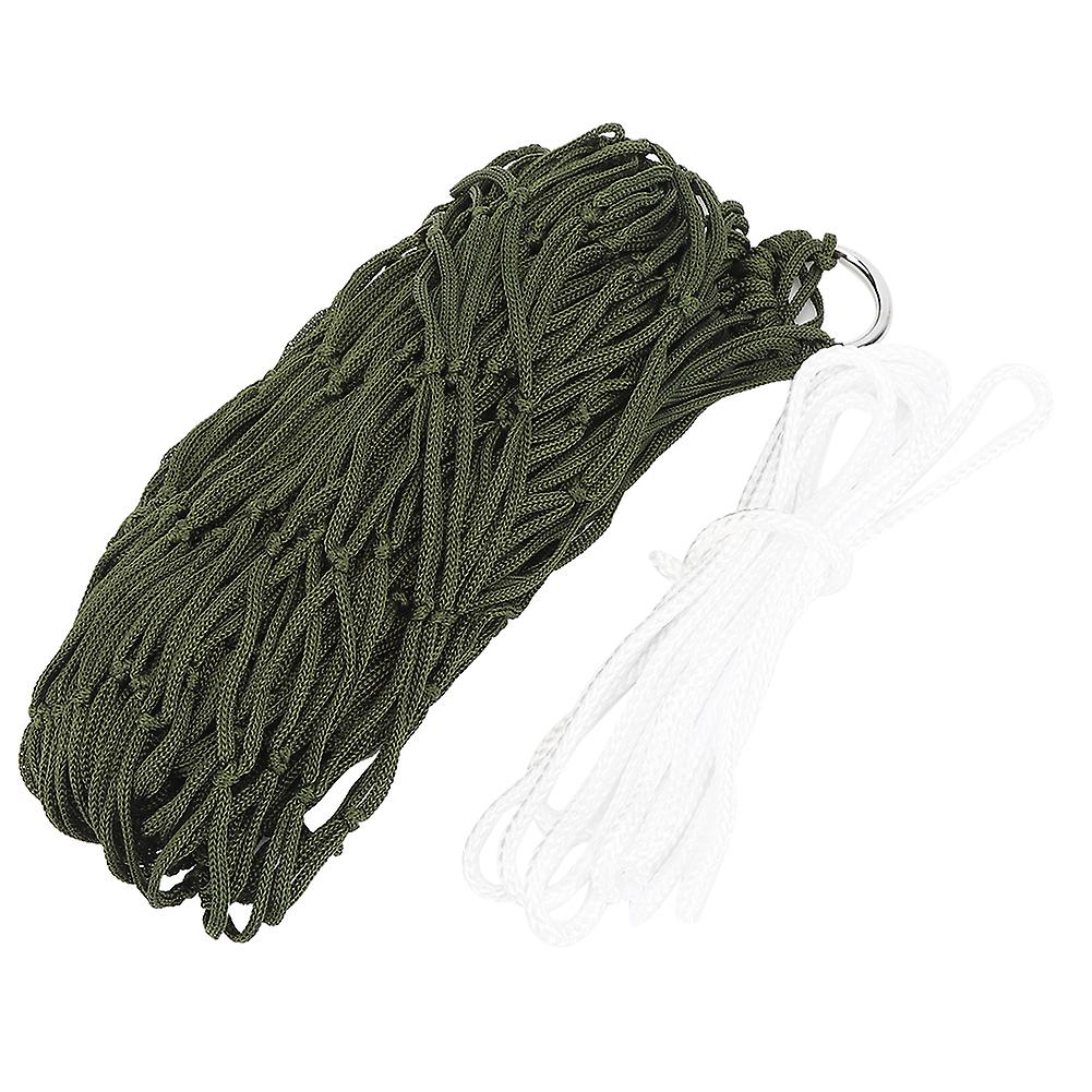 Outdoor Camping Mesh Hammock Single Nylon Hammock with Rope