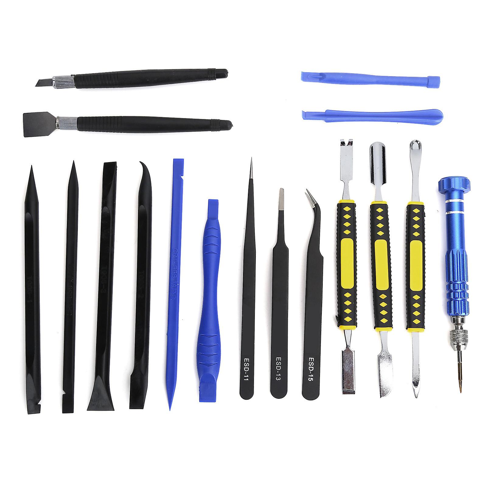 Versatile 17-Piece Tool Set for Repairing Electronics and Timepieces