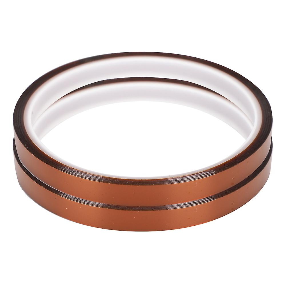 2PCS 33M High Temp Polyimide Tape 8mm: Heat Resistant for Electronics & Insulation