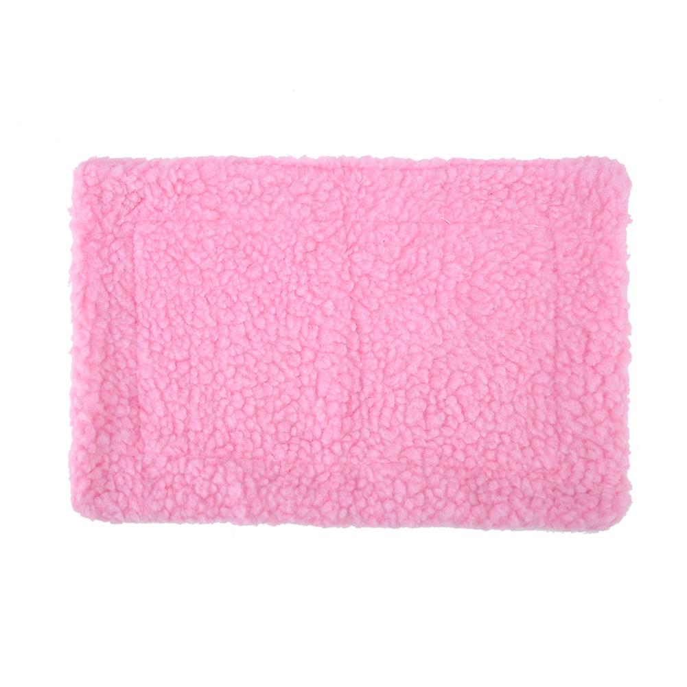 Hedgehog Guinea Pig Bed Mat Rectangular Plush Cushion Soft Nest for Hamsters Small Pet Supplies 25x20 Inches