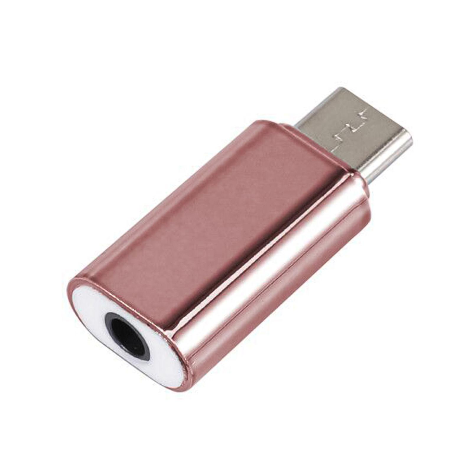 Adapter Portable Plug Play Mini Type C to 3.5mm Headphone Jack Audio Stereo Converter for Huawei