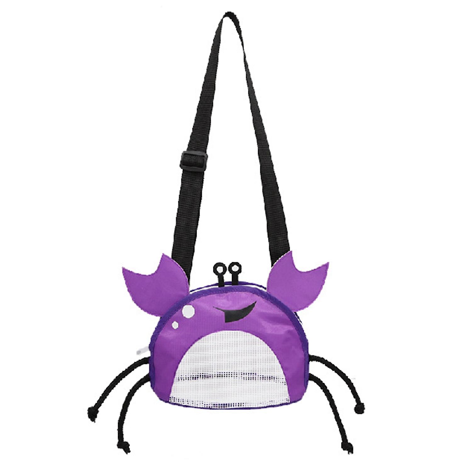 Shell Collecting Bag Foldable Breathable Visible Waterproof PVC Crab Shape Seashell Storage Pouch Ou