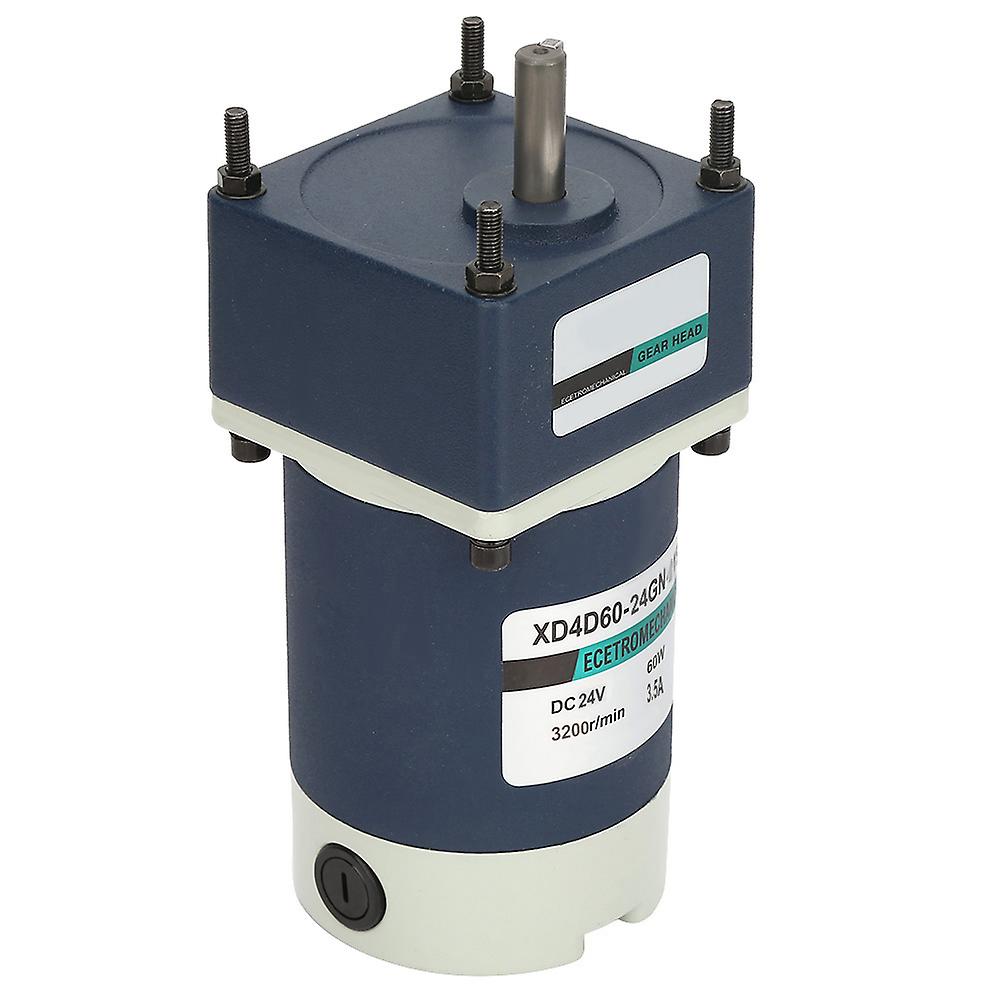 24V 60W高ねじり調整可能速度メタルギア永久磁石DCギヤードモーター(20、160RPM)