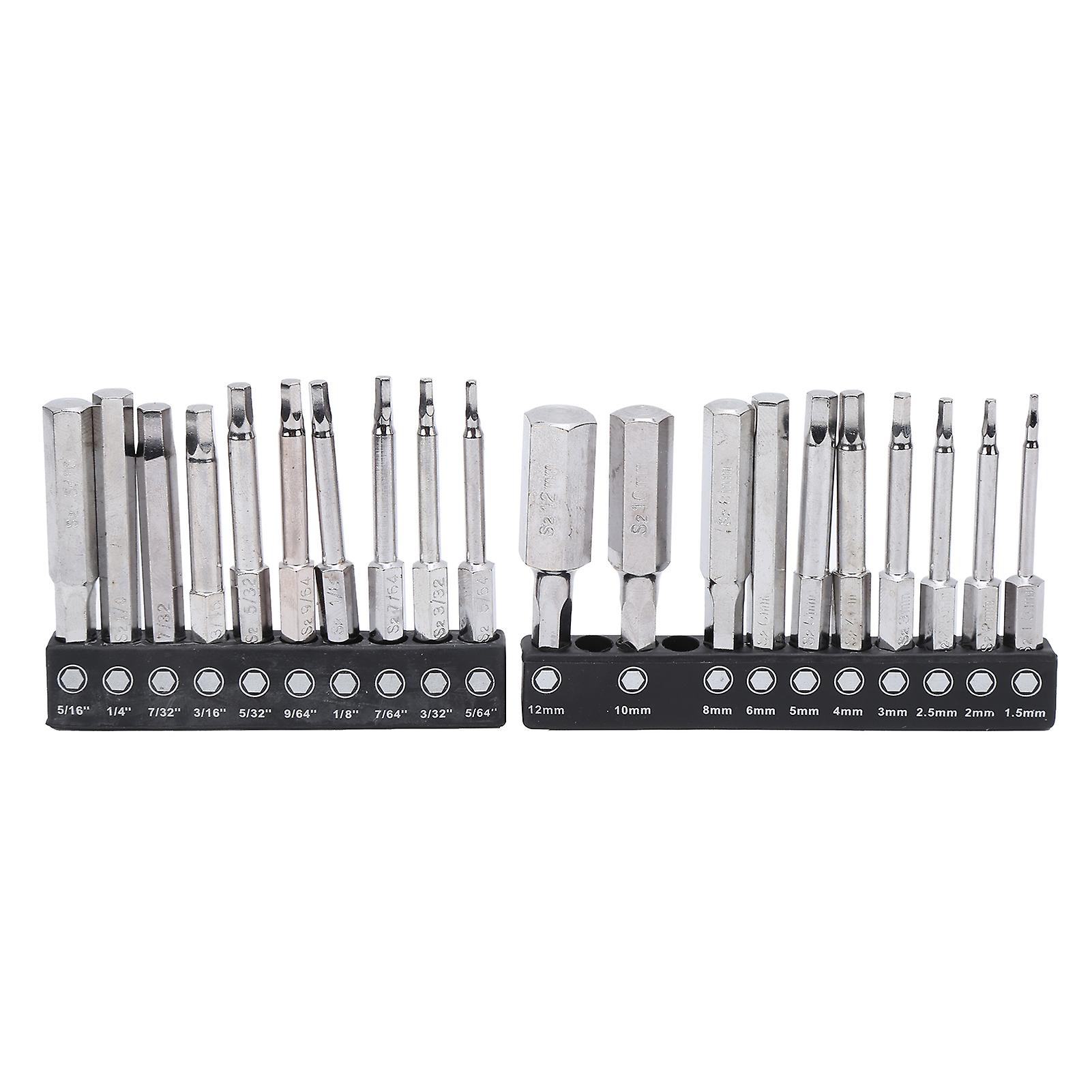 Screwdriver bits High-precision, hexagonal rotating heads