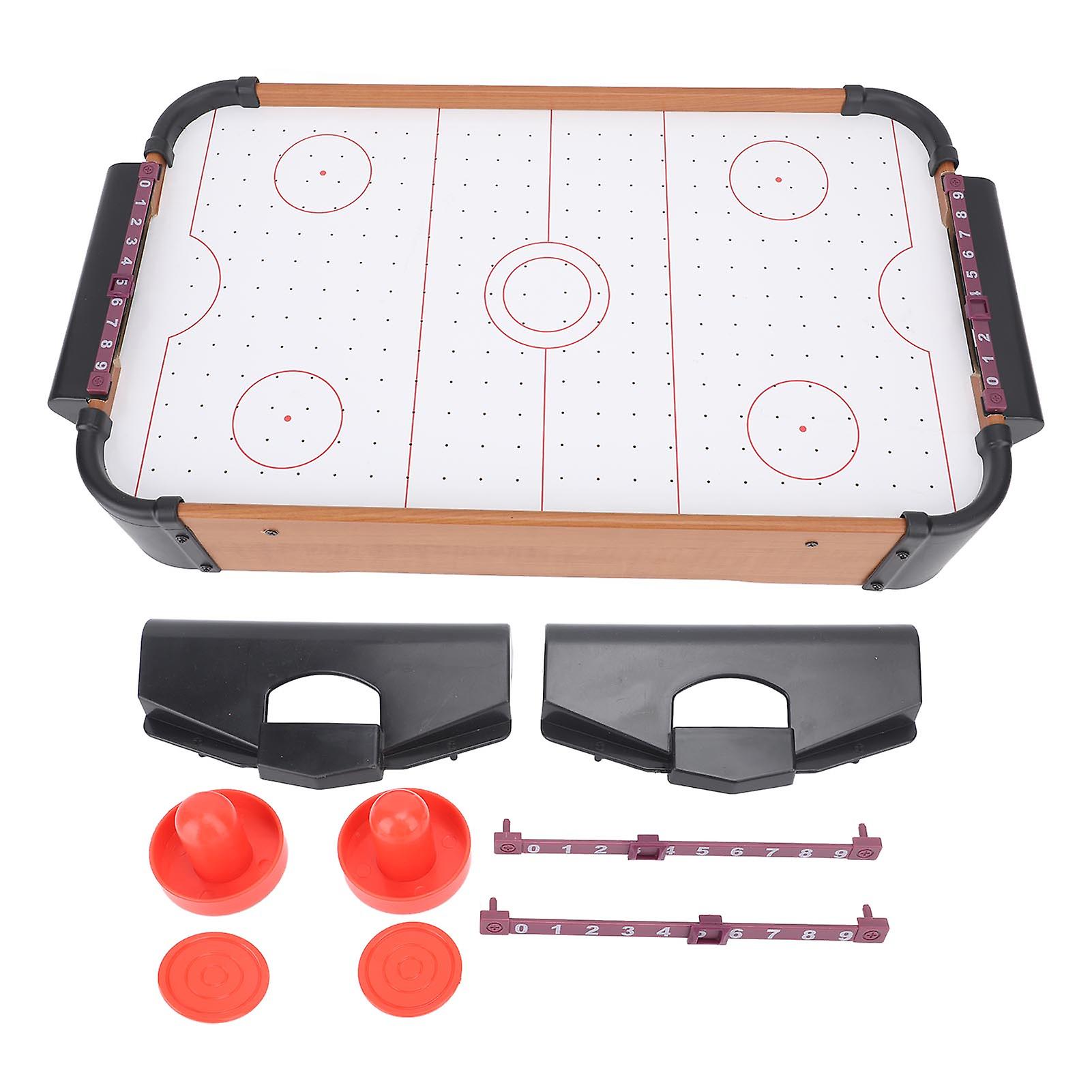Tabletop Air Hockey Game Battery Operated Table Top Air Hockey Table Fun Table Top Game Leisure Puzzle Interactive Toys for Kids Teens Adults
