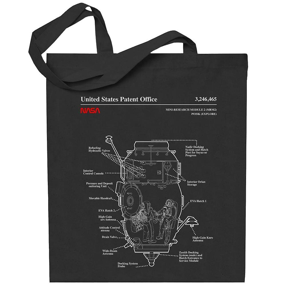 NASA Russian Mini Research Module 2 Blueprint Totebag