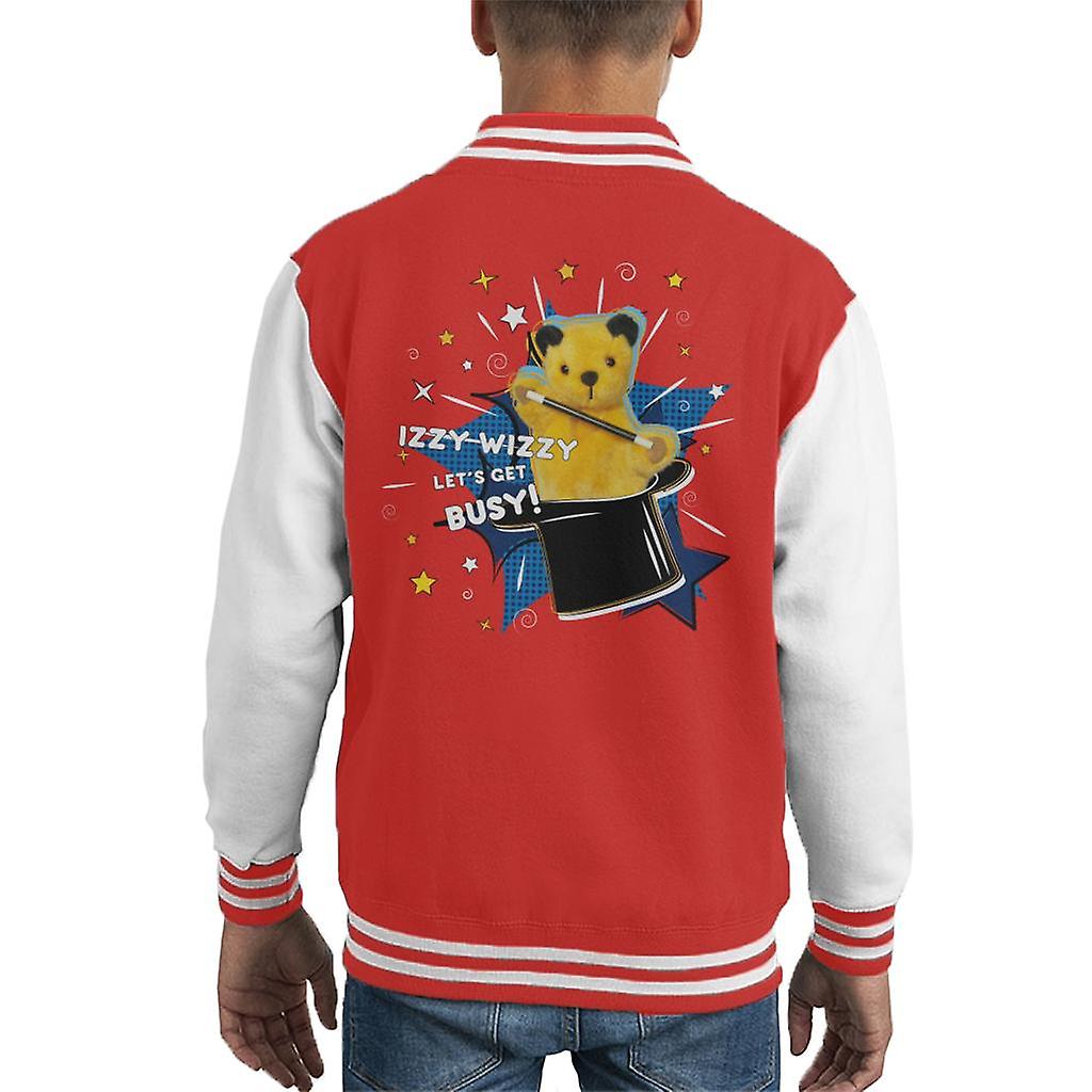Sooty Top Hat Izzy Wizzy Let's Get Busy Kid's Varsity Jacket