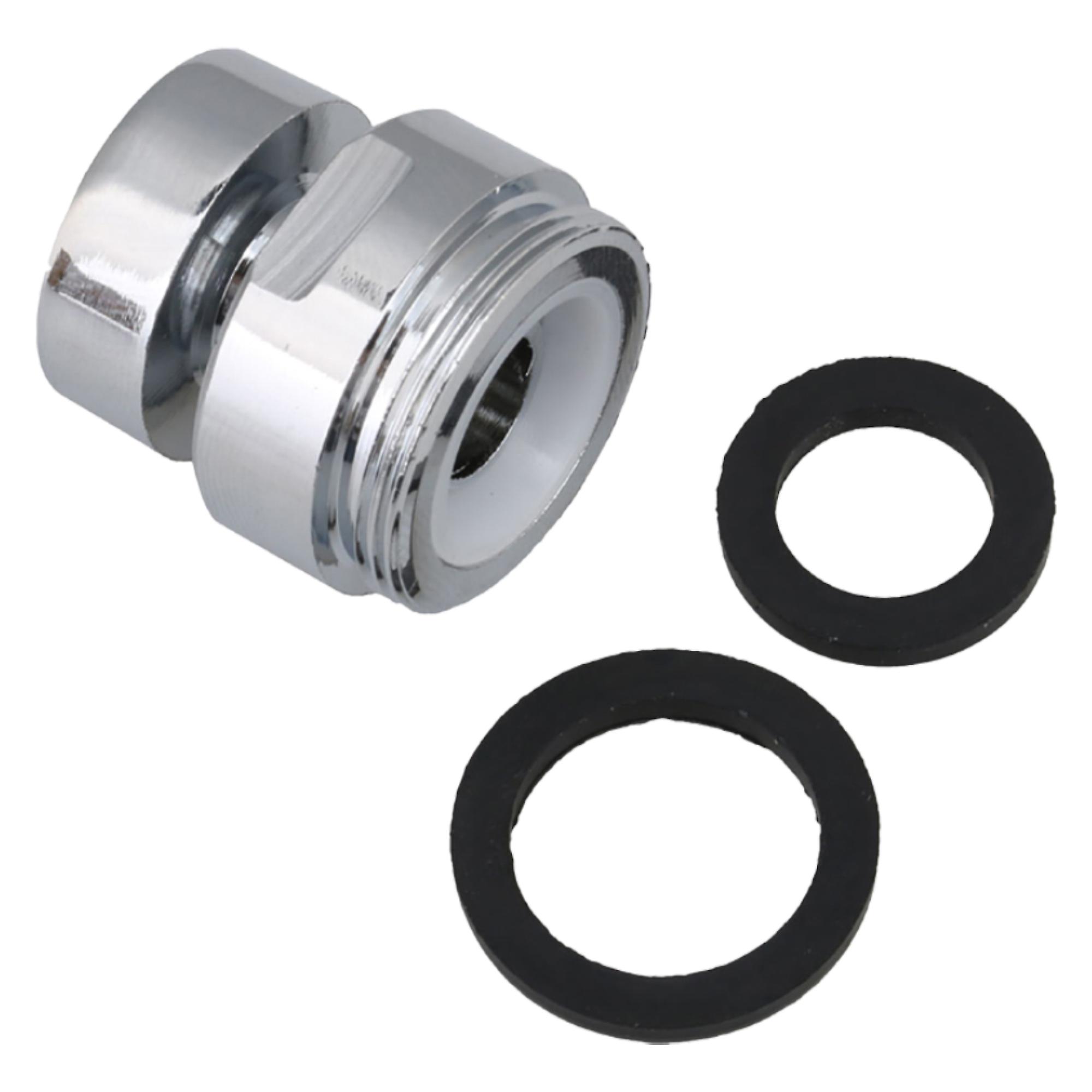 2Pieces Swivel Faucet Adapters Thread Garden Hose Connectors 17 to 22mm
