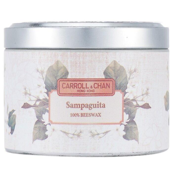Carroll & Chan 100% Beeswax Tin Candle - Sampaguita (8x6) Cm