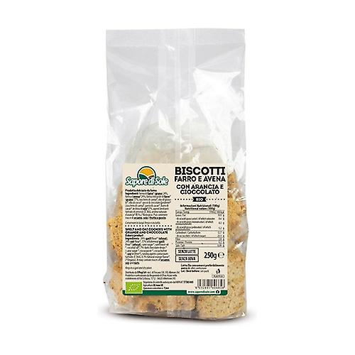 Spelled and Oat Cookies with Orange and Chocolate 250 g