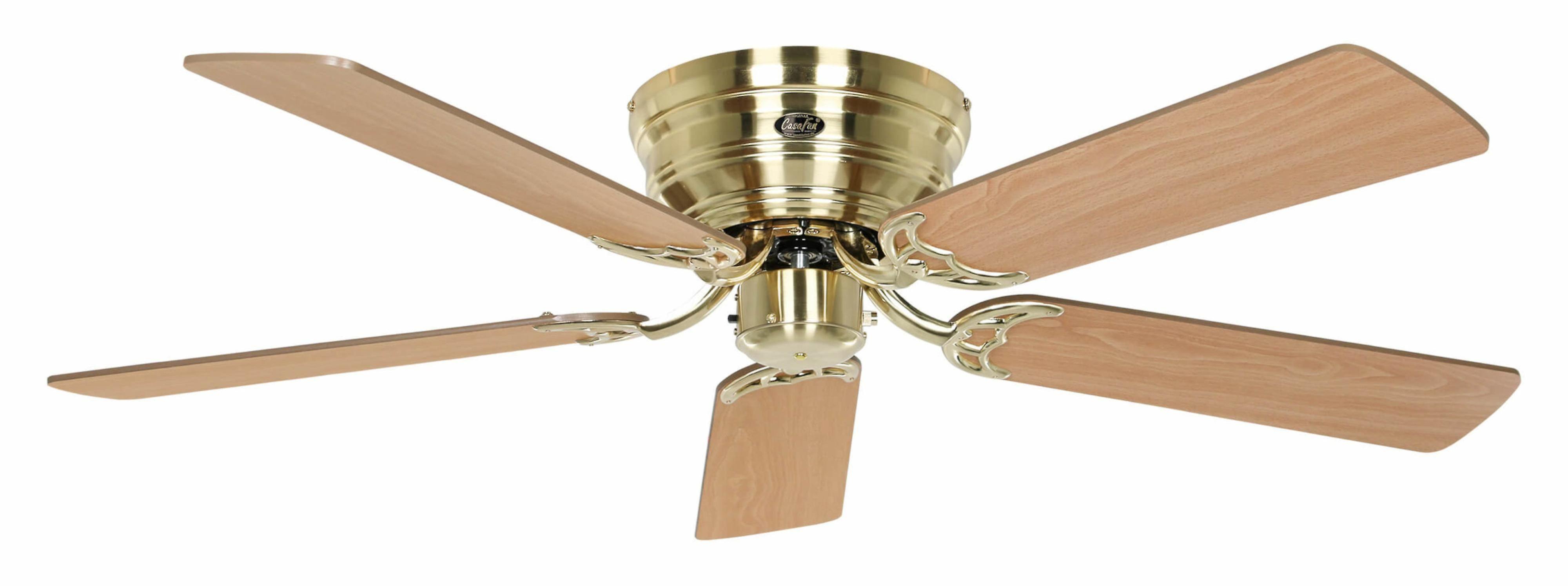Ceiling fan Classic Flat III brushed brass 132